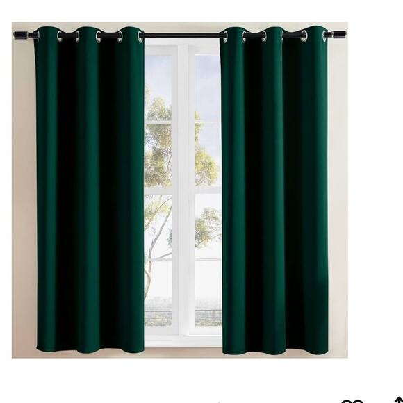 Blackout 2Panels Curtains Living Room Thermal Insulated Drapes Bedroom 42x63” - Picture 7 of 7